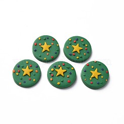 Handgemachter Ton-Cabochon CLAY-T017-14