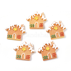 Deko-Cabochons aus Kunstharz mit Weihnachtsmotiv RESI-CJC0001-37F