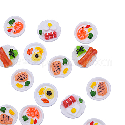 30 Stück 5-Stil-Harz-Decoden-Cabochons RESI-CJ0001-163
