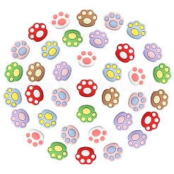 40 Stück opake Harz-Cabochons RESI-CJ0002-61