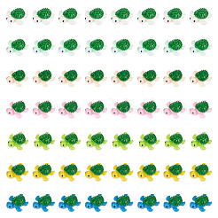 56 Stück 7 Farben Meerestier undurchsichtige Harz Decoden Cabochons RESI-NB0002-05