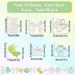 96 Stück Cabochons aus Harz MRMJ-SC0001-15