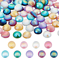90 Stück 9 Farben undurchsichtige Harz-Cabochons CRES-GA0001-10