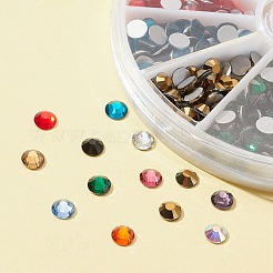 480 stücke 12 farben glas strass mit flacher rückseite RGLA-FS0001-05