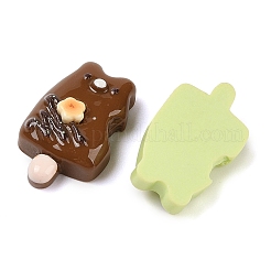Undurchsichtige Decoden-Cabochons aus Kunstharzimitat für Lebensmittel CRES-I034-06