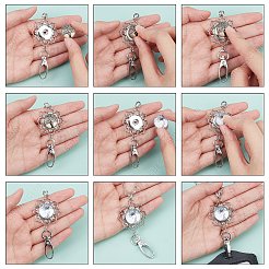 Sunnyclue Bastelsets für Halsketten mit halbrundem Anhänger DIY-SC0020-01E