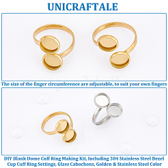 DIY Rohling-Set zur Herstellung von Manschettenringen DIY-UN0004-72