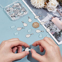 DIY Rohling Tropfen Anhänger Bastelset DIY-UN0005-52