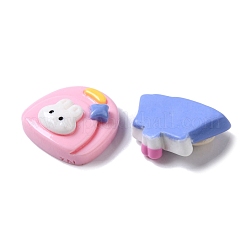 Hase/Babyflasche/Lollipop undurchsichtige Harz-Decoden-Cabochons CRES-P031-C
