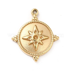 Ionenplattierung (IP) 304 Edelstahl Anhänger Strass-Einstellungen STAS-G295-50G