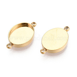 Cabochon-Fassungen für Verbindungsstücke aus Edelstahl 304 STAS-N115-35G