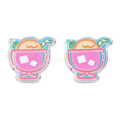 Transparent bedruckte Acryl-Cabochons TACR-N016-32