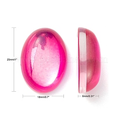 Glas cabochons GGLA-K004-18x25mm