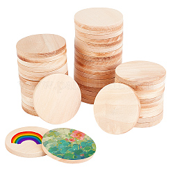 Ungefärbte Holz-Cabochons WOOD-WH0026-06B