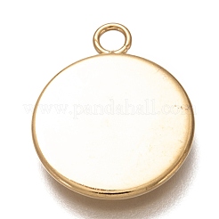 Cabochon-Fassungen für Anhänger aus Edelstahl 304 STAS-Z030-01G-G