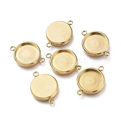 Ionenplattierung (IP) 304 Edelstahl Cabochon-Anschlussfassungen STAS-I161-03E-G