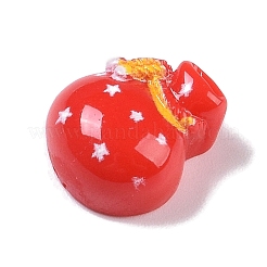 Undurchsichtige Harz-Cabochons mit Weihnachtsmotiv RESI-H162-06C