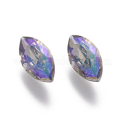 Galvanisierte Cabochons mit spitzem Rücken aus Zirkonia ZIRC-I024-5x10-02