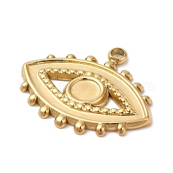 Cabochon-Fassungen für Anhänger aus Edelstahl 304 STAS-K263-40G