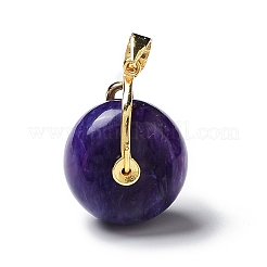 Натуральный Чароит подвески&nbsp;G-P501-02G