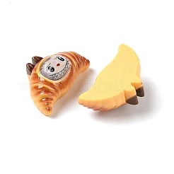 Undurchsichtige Harzimitat Brot Decoden Cabochons RESI-S396-03