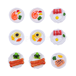30 Stück 5-Stil-Harz-Decoden-Cabochons RESI-CJ0001-163