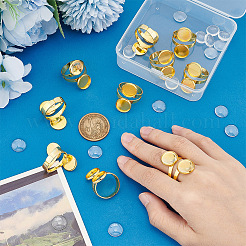 DIY-Set zur Herstellung von Fingerringen mit doppelter Kuppel DIY-UN0004-26A