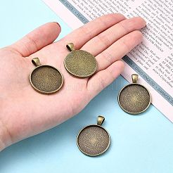 Tibetischer Stil Legierung Anhänger Fassungen X-TIBEP-Q045-048AB-NR