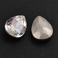 Facettierte Tropfen k9 Glas Strass Cabochon RGLA-M006-04B