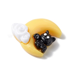 Undurchsichtige Harz-Cabochons zum Thema Halloween RESI-E035-01T