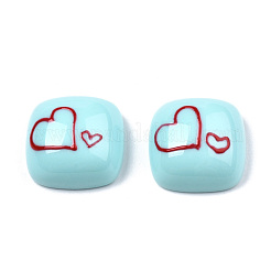 Undurchsichtige Harz-Email-Cabochons CRES-N031-030
