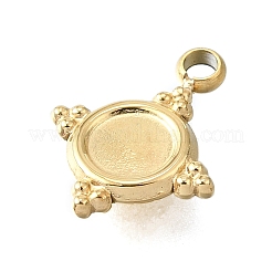 Cabochon-Fassungen für Anhänger aus Edelstahl 304 STAS-H233-29G