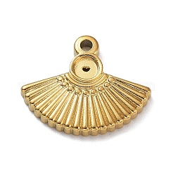 Ionenplattierung (IP) 304 Edelstahl Anhänger Cabochon-Einstellungen STAS-M323-48G
