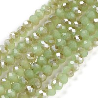 Стеклянные бусины с гальваническим покрытием &nbsp;EGLA-A034-J4mm-K02