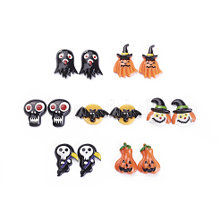 Halloween-Themen-Harz-Cabochons CRES-X0010-07