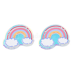 Transparent bedruckte Acryl-Cabochons TACR-N016-34