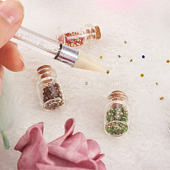 Ca. 5500 Stück 11 Farben Glas spitze Rückseite Strass RGLA-FW0001-04