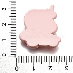 Einhorn undurchsichtige Decoden-Cabochons aus Harz CRES-F034-01