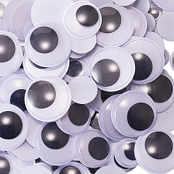 1000pcs 5 Stil schwarz-weiß wackeln Kulleraugen Cabochons DIY Scrapbooking Bastelspielzeug Zubehör KY-CJ0001-44