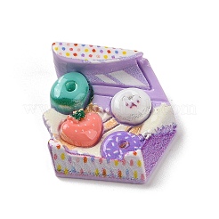 Donut undurchsichtige Harz Decoden Cabochons RESI-R447-01C