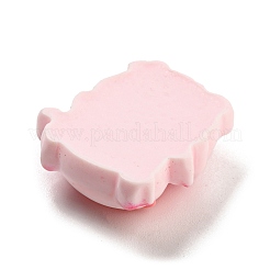 Cabochons aus undurchsichtigem Harz mit Schweinemotiv RESI-H154-01C