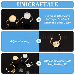 DIY Rohling-Set zur Herstellung von Manschettenringen DIY-UN0005-18