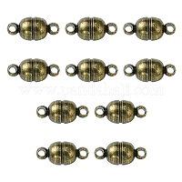 10шт круглые латунные магнитные застежки с петлями&nbsp;KK-FS0001-34AB