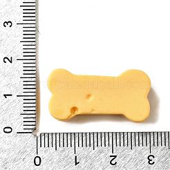 Cabochon aus opakem Harz mit Pfotenabdruckmotiv CRES-I040-02A