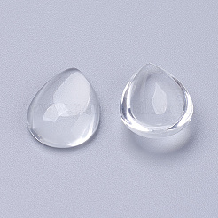 Transparente Glas Cabochons X-GGLA-Q002-1