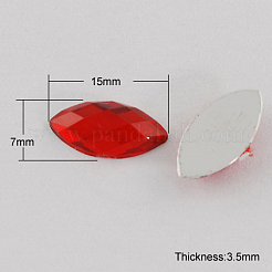 Acryl-Strass-Cabochons ACRT-S004-15x7mm-05