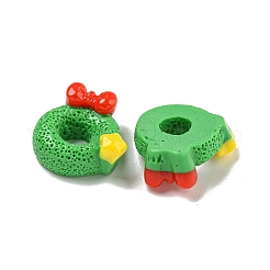 Deko-Cabochons aus undurchsichtigem Harz mit Weihnachtsmotiv CRES-B022-01A
