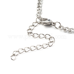 Anlaufgeschützte 304 Edelstahl-Armbandherstellung mit gedrehten Ketten AJEW-JB01064