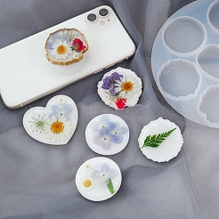 DIY herzförmige/runde Cabochons für Handygriff-Silikonformen MOBA-PW0003-01