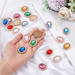 20 Stück Acryl-Cabochon in 10 Farben DIY-GA0004-58